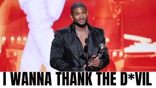 Usher Thanks The D*vil For Award And Tries To Catch Himself But This Is Proof Of Revelation