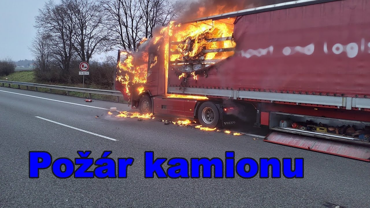 Požár kamionu