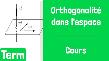 Cours : Orthogonalité de droites et de plans dans l