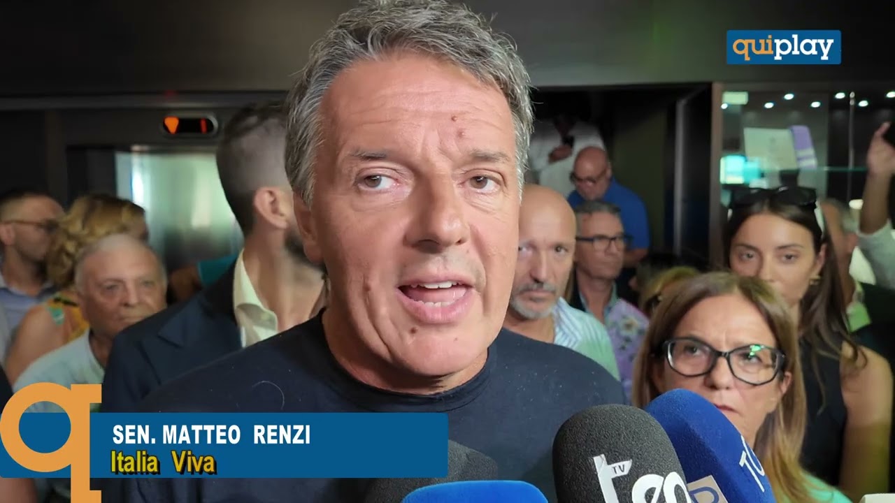 Regionali: Renzi a Cosenza per sostenere Tridico e attacca Occhiuto: 