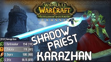 Shadow is SO FUN in Raid | Karazhan Priest DPS PoV | WoW TBC Classic