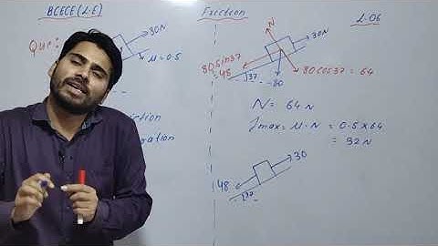 Roushan:BCECE(L.E):Friction