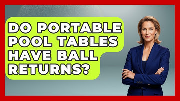 Do Portable Pool Tables Have Ball Returns? - Billiards Hustlers