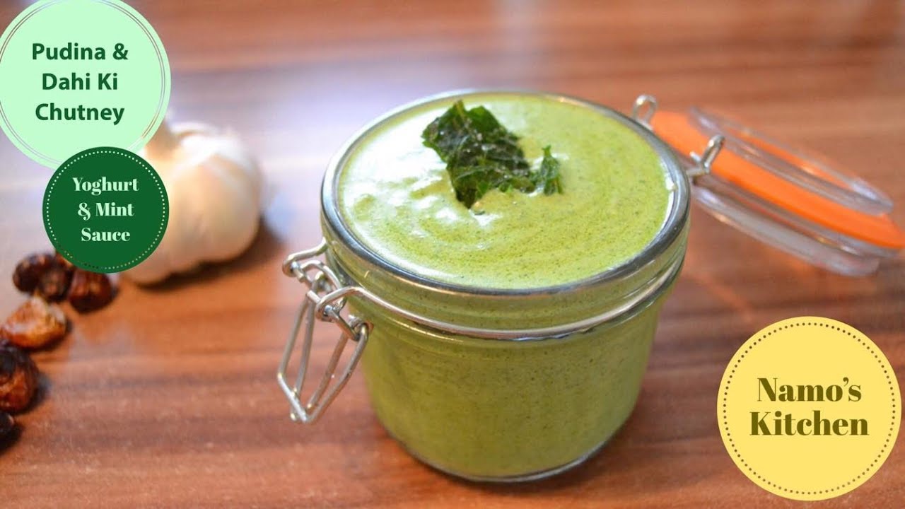 Pudina & Dahi Ki Chutney Yogurt & Mint Sauce YouTube