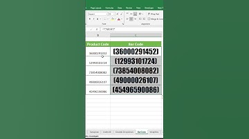 Create Barcodes in Excel with Simple Formula & Libre Barcode 128  #Barcodes   #excel #excelfunction