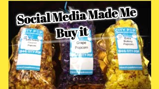 CITY POP POPCORN REVIEW  EXTRA BUTTERY, EXTRA BUTTERY CARAMEL AND GRAPE FLAVORS #SMMMBI Ep. 1