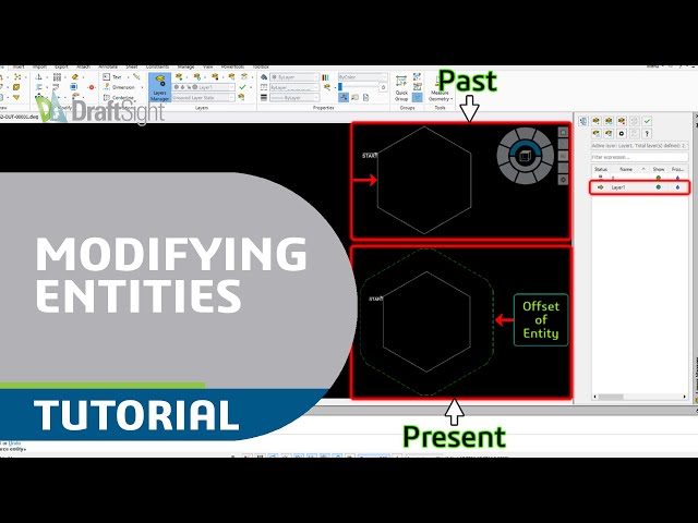 Create Offset of Entity with Respect to Active Layer from Toolbar