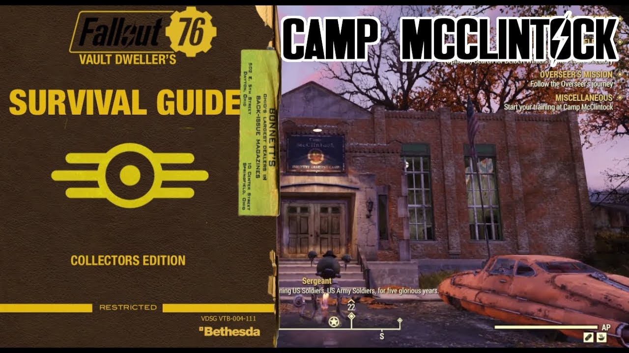 Fallout 76 PC B.E.T.A GAMEPLAY! Back to Basics Mission! YouTube