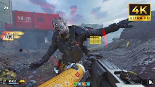 Black Ops 3 Zombies Obsidian Freight Gameplay - No Commentary [4K 60FPS]
