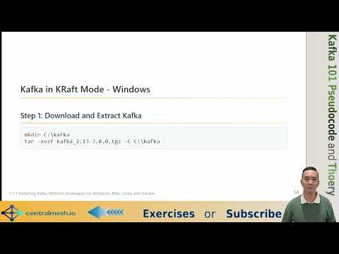 2.1.1 Installing Kafka Without Zookeeper on Windows, Mac, Linux and Docker