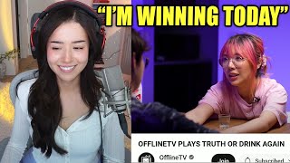 Pokimane Reacts To Lilypichus Answer In Otvs Truth Or Drink Again