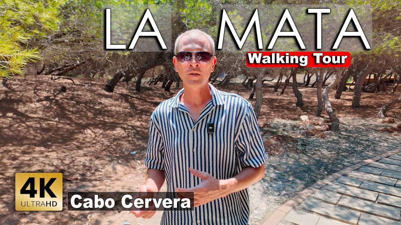 Cabo Carvera area in La Mata 2025 - Torrevieja, Spain | Costa Blanca - Walking tour [4k 60fps]