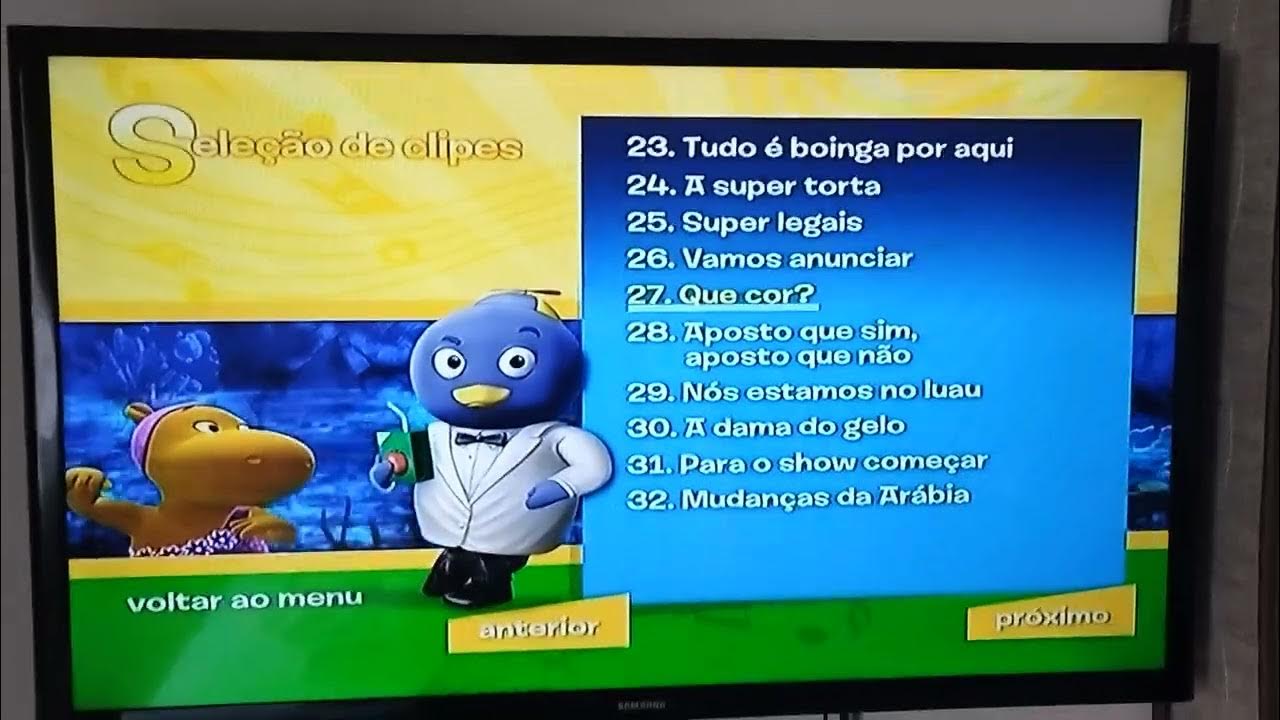 DVD Menu dos Backyardigans Cantando com os Backyardigans da Segunda  Temporada 