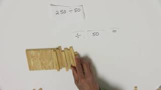 Take Away Model of Division Using Base 10 Blocks
