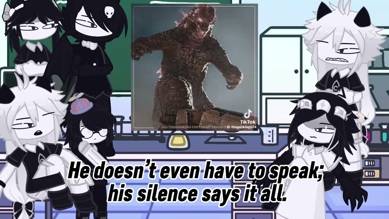 Fundamental paper education react to Godzilla | gacha life 2