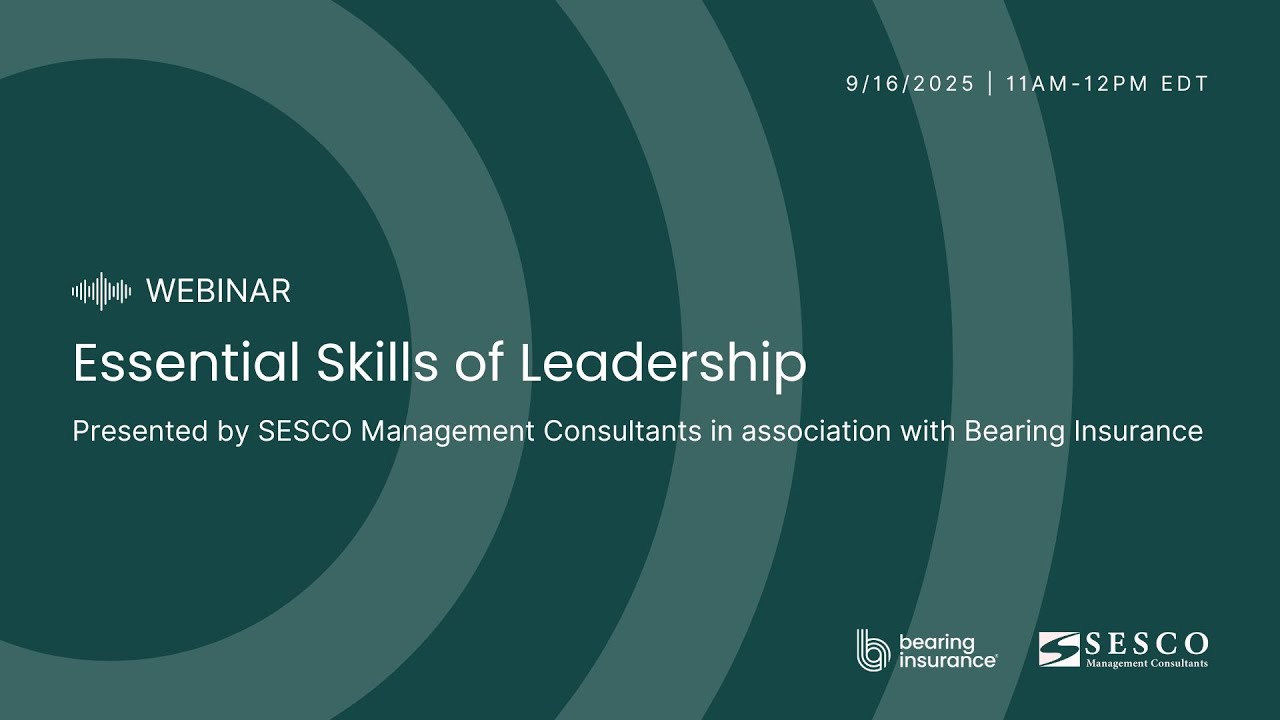 Essential Skills of Leadership | SESCO Webinar - YouTube