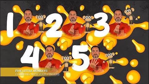 5 LITTLE MONKEYS | BSL Counting 1-5 | BSL Song | British Sign Language Beginners