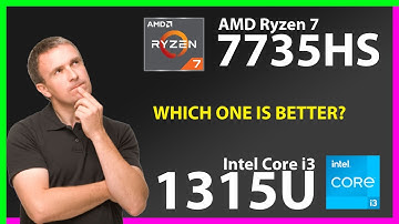 AMD Ryzen 7 7735HS vs INTEL Core i3 1315U Technical Comparison