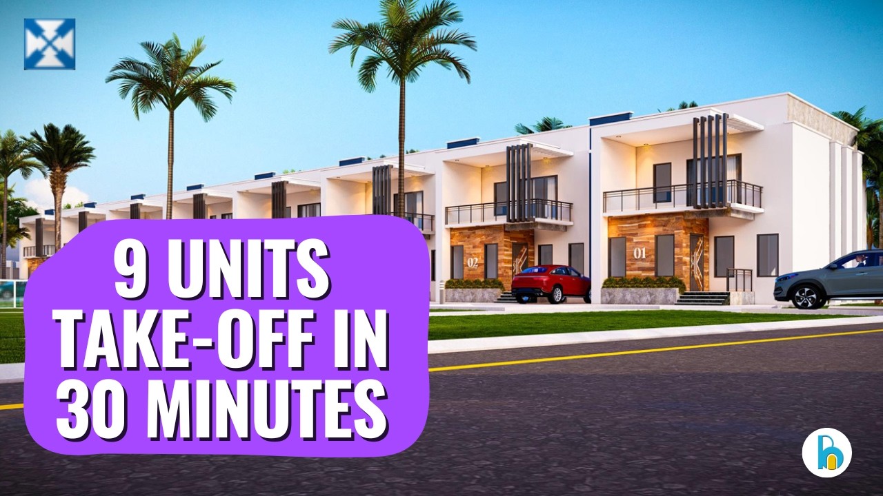 Costx Inventory Building How to Do Quantity Takeoff in CostX FAST | 9 Unit Building in 30 ...