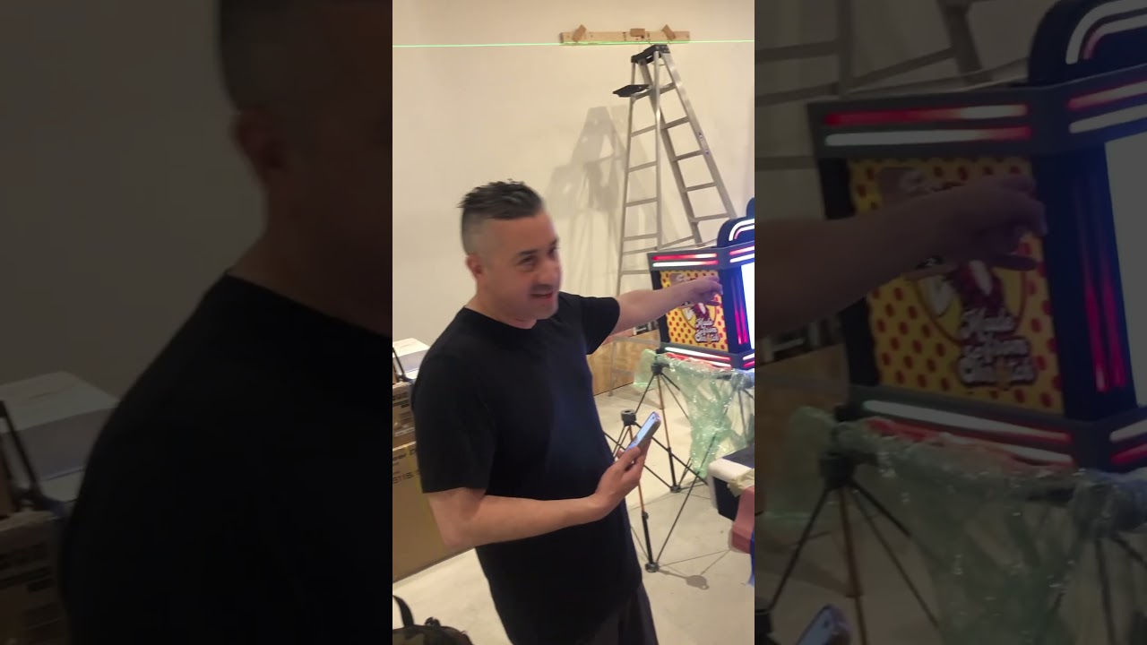 Custom mini marquee with led & lit face for Made from Skratch pizza  