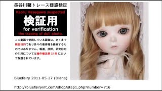 長谷川馨トレース疑惑検証 Kaoru Hasegawa suspected the tracing of doll photo.