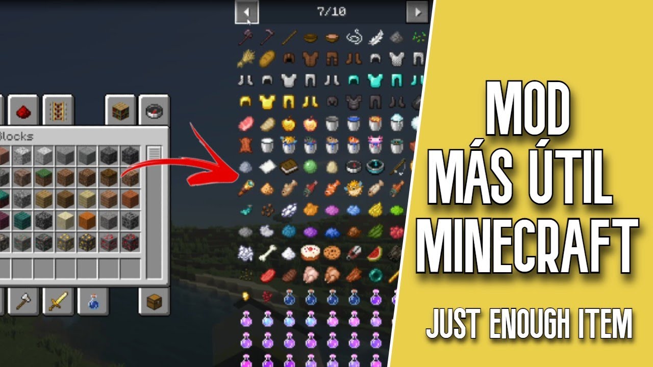 Este es el mod m s til de minecraft just enough item jei youtube