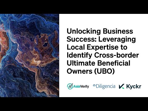 Leveraging Local Expertise to Verify Cross-Border Ultimate Beneficial Owners (UBOs) - video from Kyckr