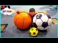 INDOOR PLAYGROUND Family Fun for Kids Play Center Giant Balls Slides Ball Pit