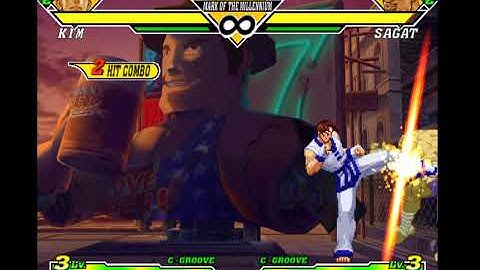 Capcom vs SNK 2 - Kim Link Combo into super