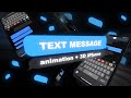 Text message animation with 3d iphone tutorial in after effects