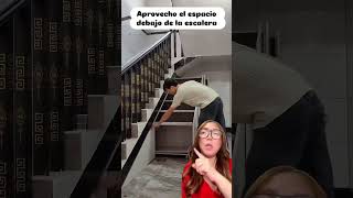 Aprovecha el espacio de tus escaleras #manualidades #tips #moda #viral #hacklife #emprendedoras