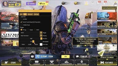 GAMELOOP  CALL OF DUTY MOBILE NO CONTROLLER DETECTED + AIMBOT GLOBAL HACK VIKING #codm #pc #global