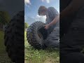 Dismounting my rear ATV Tire