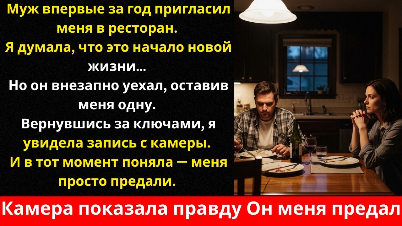 Романтический ужин оказался ловушкой: муж тайно вернулся за моими ключами