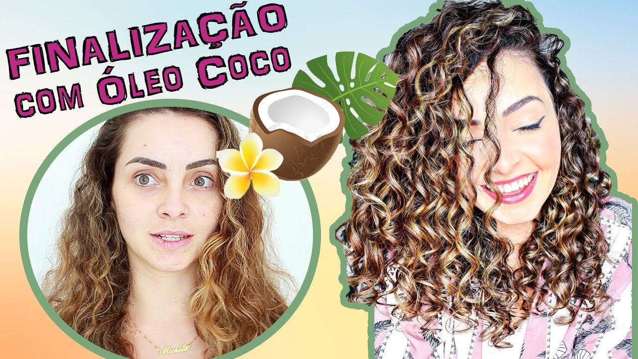 FINALIZAÇÃO com ÓLEO de COCO - MUITO BRILHO E ZERO FRIZZ