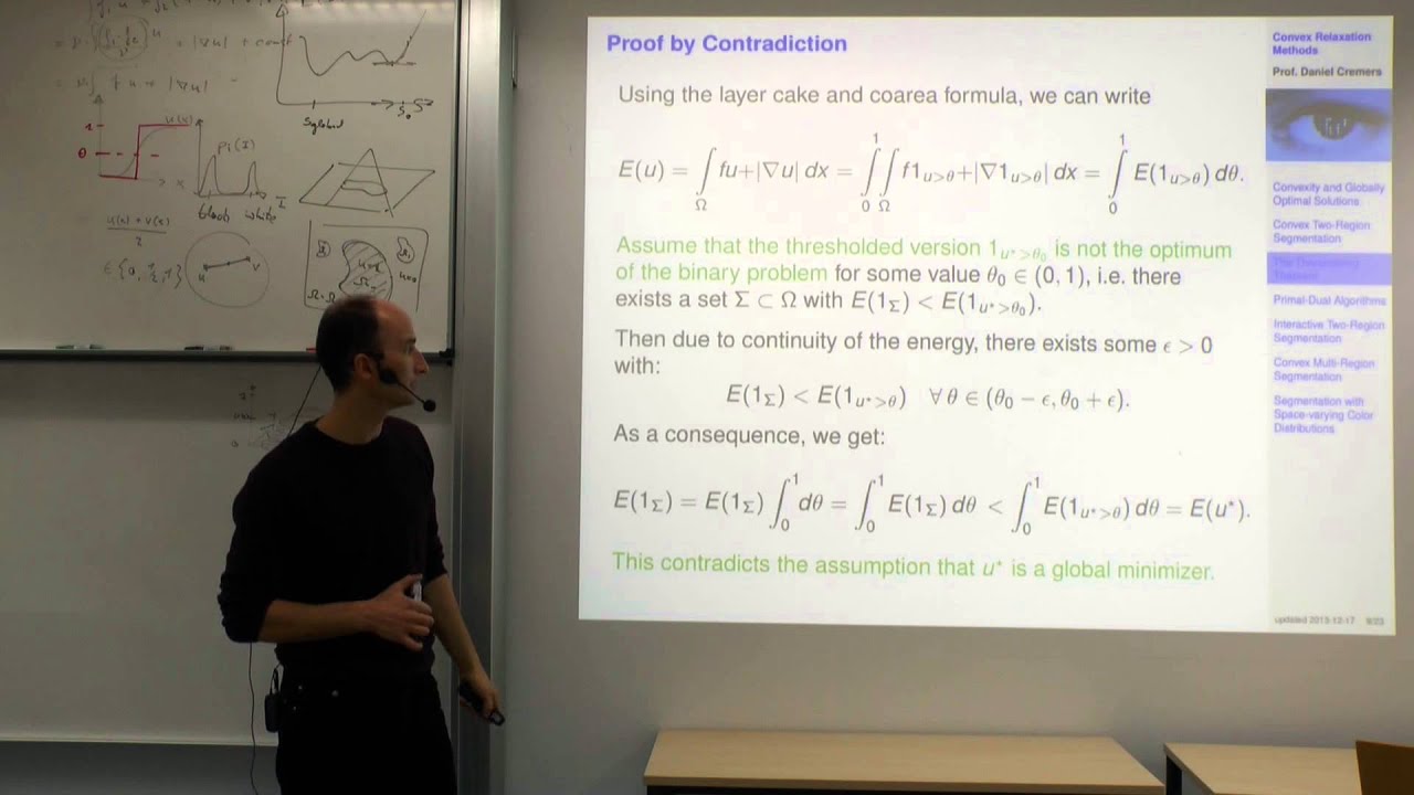 Variational Methods for Computer Vision - Lecture 14 (Prof. Daniel ...