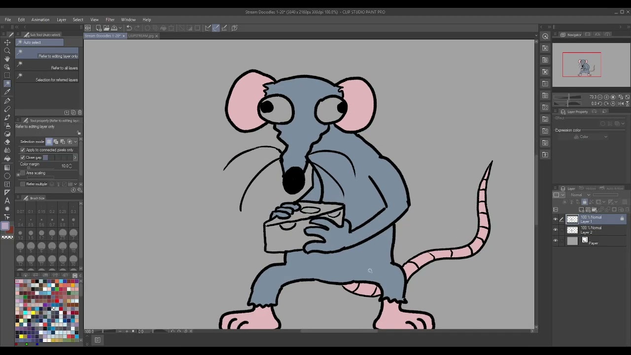 [ART] Kirspy and the MS paint doodle again as they eat cheese and sin