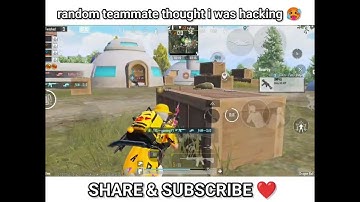 MY random teammate thought I was hacking 🥵💀 || TGLgamingYT || 60fps || #bgmi #shorts #viral