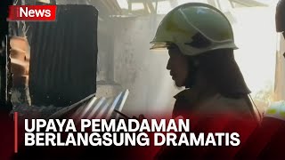 Dramatis! Upaya Pemadaman Api di Kemayoran Terkendala Akses Jalan yang Sempit