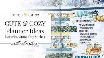 Fun & Functional! Winter Journal & Planner Ideas | Snow Day Society