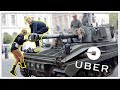 I WAS A LONDON UBER DRIVER FOR THE DAY *IN A TANK!*