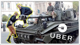 I WAS A LONDON UBER DRIVER FOR THE DAY *IN A TANK!*