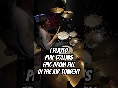 Recreating Phil Collins’ LEGENDARY Drum Fill! 🥁🔥 | “In the Air Tonight” Cover #philcollins #shorts