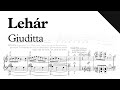 Lehár - Giuditta (Sheet Music)