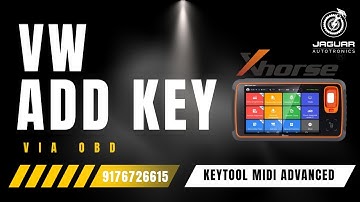 Volkswagen Skoda 2014 Add Key via OBD | Xhorse Key Tool MIDI | Jaguar Autotronics Madurai