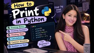 How to Print in Python (Numbers, Text & Quotes Explained) | Python for Beginners Ep. 3