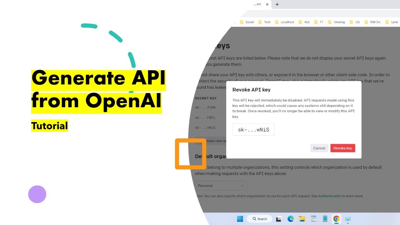 How to Generate API from OpenAI - YouTube