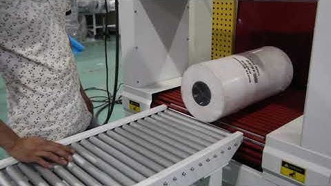 LDPE film side sealing shrink packing machine for paper rolls from the USA