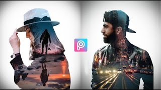 كيفية دمج صورتين معا بشكل إحترافي بتطبيق picsart