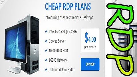 Cheap RDP Hosting Online VPS Server RDP Windows Computer